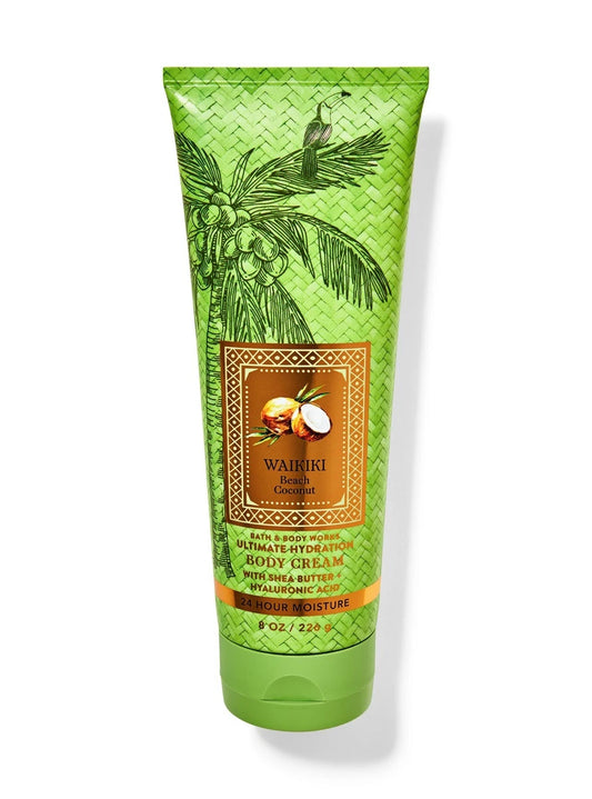 NEW Waikiki Beach Coconut Body Cream 8oz Hydration Ultimate Bath & Body Works