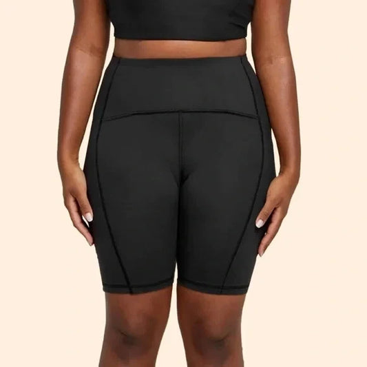 Thinx Period Activewear Black Cycle Shorts Moderate Absorbency Size Small