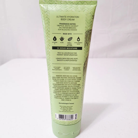 NEW Waikiki Beach Coconut Body Cream 8oz Hydration Ultimate Bath & Body Works
