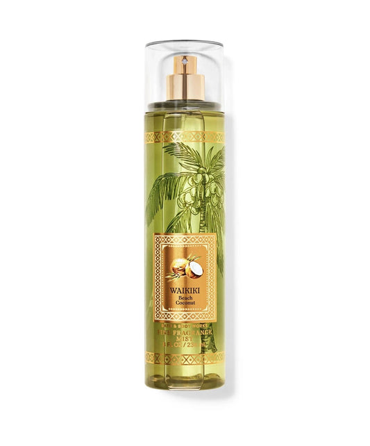 Bath & Body Works WAIKIKI BEACH COCONUT Fine Fragrance Body Mist 8 oz
