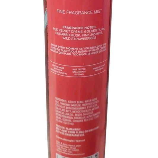 VELVET SUGAR Bath & Body Works Fine Fragrance Mist Spray 8 oz