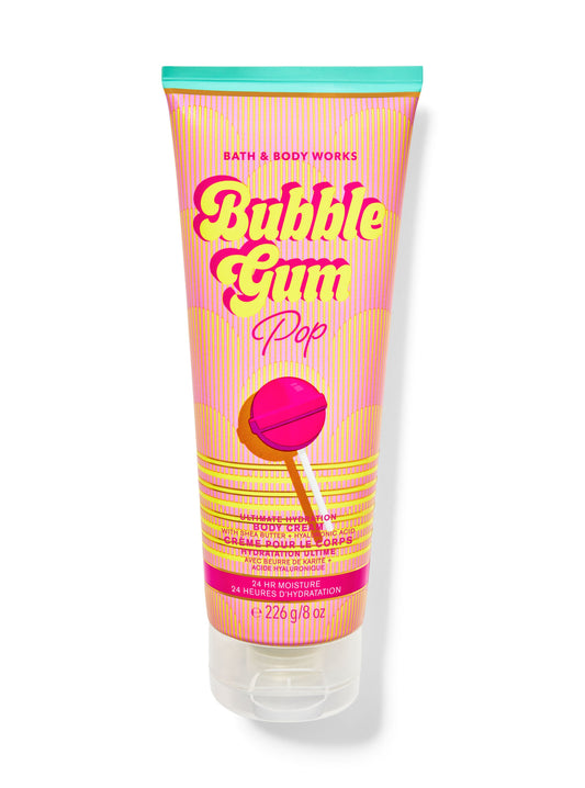 NEW 1 BATH & BODY WORKS BUBBLE GUM POP SHEA BUTTER HYDRATION BODY CREAM 8 OZ